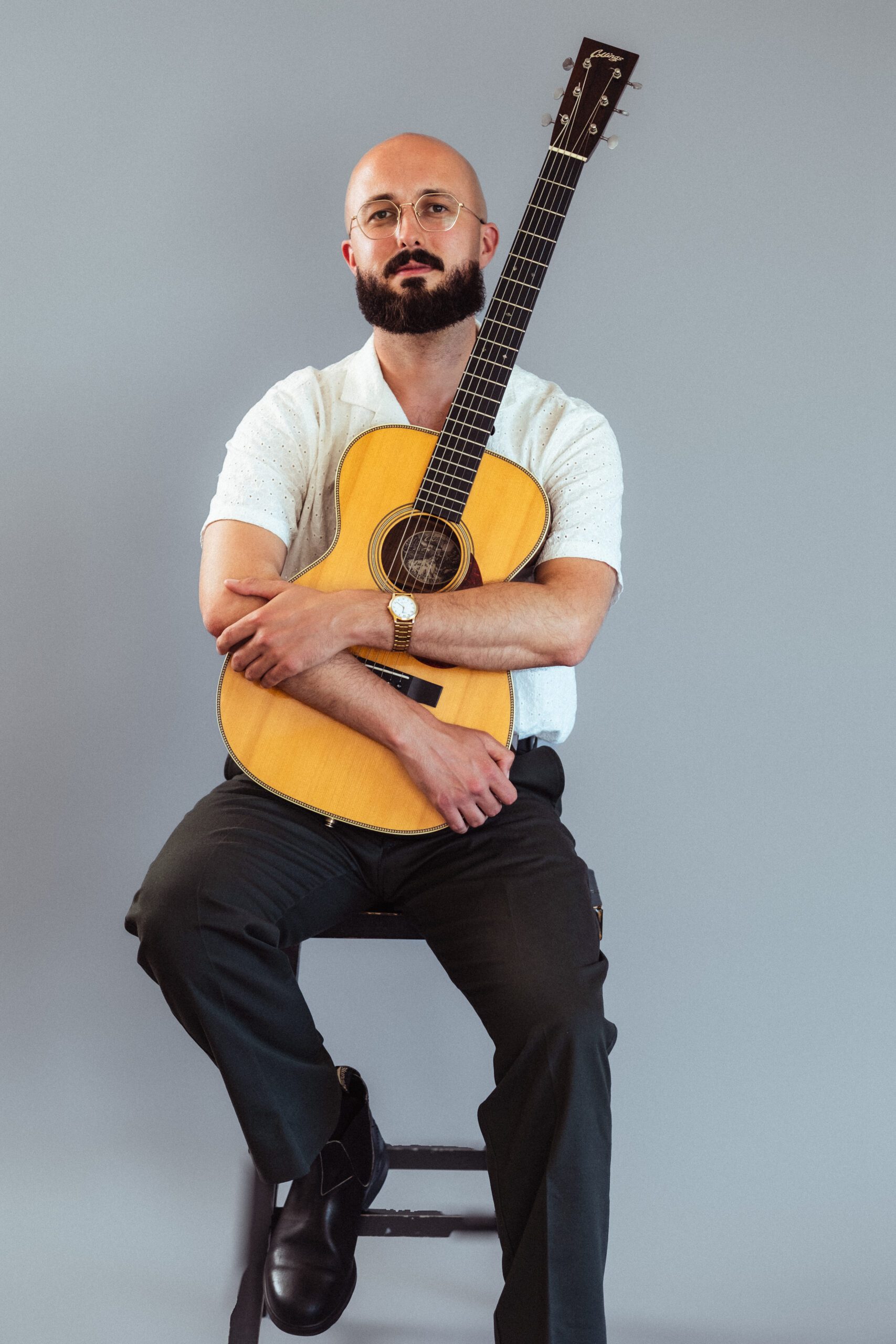 Paul Smith with his Collings 02H G